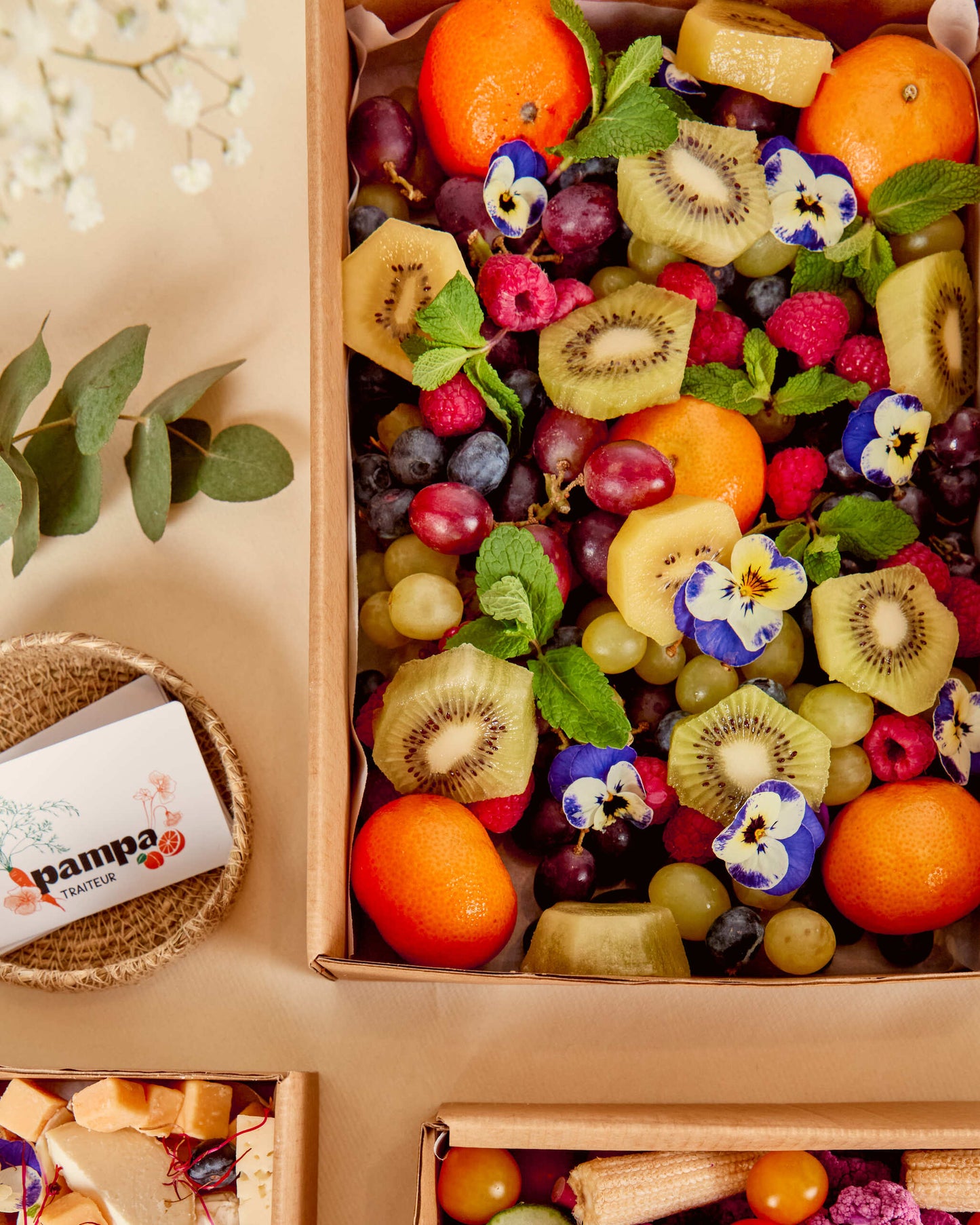 Plateaux prêts à poser végétariens